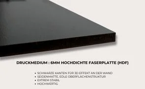Originales Rich-Content-Motiv zur HDF-Materialstärke